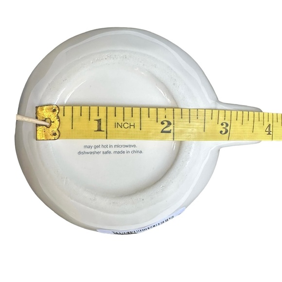 Rae Dunn CREAM Creamer Pitcher White Black Large Letters Dimples NWT 2017 OG - Picture 11 of 11